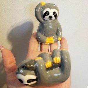 SLOTH SALT & PEPPER SHAKERS
